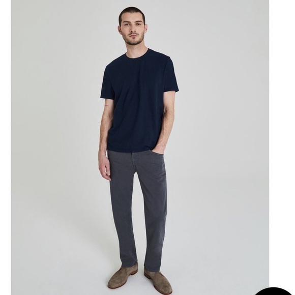 ADRIANO Goldschmied The Graduate tailored leg soft Jean pants dark gray 36x32 - Picture 16 of 17